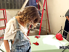 Hunt4k.  insane whore elena performed a xxx demonstrate for her coworkers