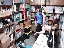 Asian thief Jade Noir fucked by a huge dick