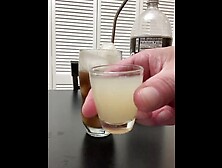 Jizz & Coke - My ex-wife told me to make a drink with my frozen jizz cubes and a shot of my thawed sperm