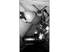 urethral insertion with ball ramrod of different sizes