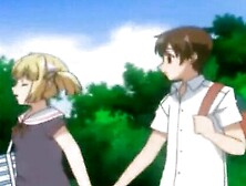 Dashing anime babes with big tits on slim bodies banged rough