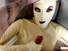2 in 1 Doll Vika in Latex, Jerking off and Fucking, Bdsm Nigonika