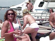 Party On A Boat With Naked Chicks