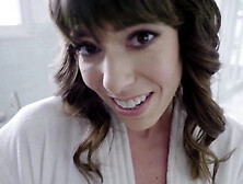 Brown-eyed MYLF Vera King helps stepson with his throbbing boner