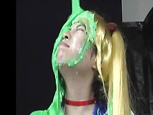 Cute Sailor Moon Cosplayer Gunged