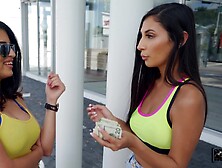 Public Pickups - Lesbian Questions 1 - Big Tits