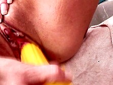 Naughty housewife doing her dirty laundry