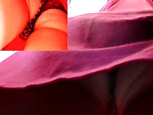 Leopard panty up red mini suit