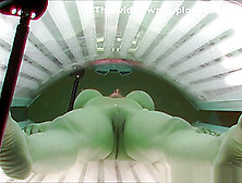 Big Tits Milf Relax In Public Solarium