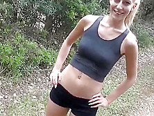 Skinny Teen From Quick Outdoor Sex