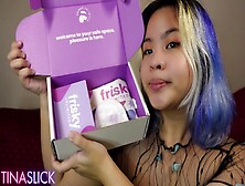 Tina Slick - Attractive Creamy Pinay Rides Herself With Alluring Sex Toys (Frisky Ultd)