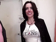 Horny MILF Casting Anal & Blowjob Gangbang in Stockings