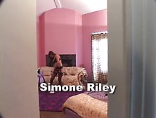 Lewd Simone copulates 2 accidental guests