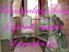 Foot Job - Footjob feet cumshot of my nylon legs - xHamster