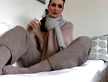 Intensive Smelly Sock Sniffing And Jerking Off Your Cock In A Knitted Glove,  Joi,  Pov