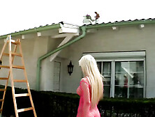 Megane Doll feels Nick's large penis inside her on 3 fronts