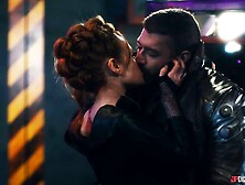 Rough sex session with a long-legged beauty Ella Hughes