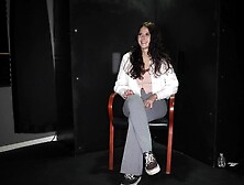 Allie Adams gets fucked through the gloryhole