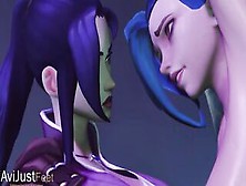 Jinx Tickled By Caitlyn (Arcane)