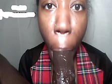 Ebony Loves To Choke On It