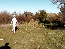 Autumn Sport. Cute mother I'd like to fuck older Hawt Frina disrobes undressed and learns play badbinton with lover. Exposed in