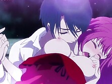 Busty anime girl is manhandled and fucked in an adult cartoon