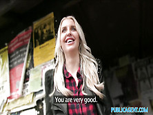 British Tall Blonde With Very Small Breasts Fucks For Cash