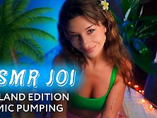 ASMR JOI *Island Thin Brunette Mic Pumping Your Rod and Makes You SPERM * Amy Haze