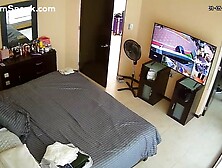 IPCAM - White woman naked in wardrobe. mp4