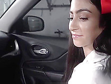 Hot Latina Teen Step Daughter With Braces Jasmine Vega Fucked By Step Dad In Back Seat Of His Car After She Is Caught Shopliftin