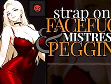 F4M - Audio Roleplay - FemDom Belt On Facefuck & Pegging