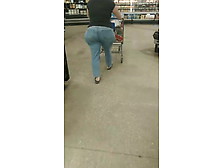 Humongous Bum Older At Walmart.  Super Wide Cellulose Bum.