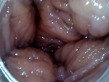 This is what your cock sees! Dildo cam pussy contractions!