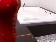 Big Booty Latina Babe MILA WRECKS HARD COCK with Oil & Twinkie Pussy POV