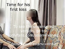 Virgin who's never been KISSED gets all three holes! It's his first time!