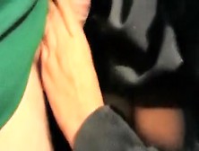 Cutie in wheelchair gives fellatio-sex