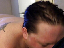 Giving blowjob with massive facial