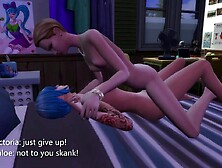 Sexy Lesbo Sex Between Rich Brat and Angsty Teen - sims 4 - CG animation