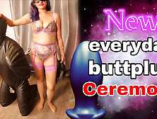 Training Zero Femdom Anal Butt Plug Ass Stretching! BDSM Bondage Slave Real Homemade Amateur MILF Wife Stepmom FLR Couple