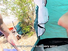 My Spouse and I Came to the Lake to Relax,  But Smth Went Wrong...  Group Sex in Nature