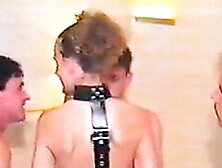 British Slut Wife In Hotel Gangbang