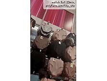 Blond german does risky Public Fitting Room Masturbation in Shopping Mall