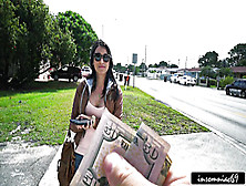 He offers cash for sex with girl from the street