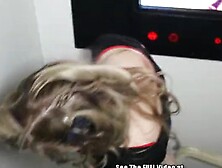 Dingy Blonde Sucks and Fucks Glory Hole Cock!