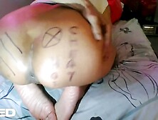 BLACK BROWN SKIN FEET TOES YOGA MIDGET SQUIRT CLIMAX