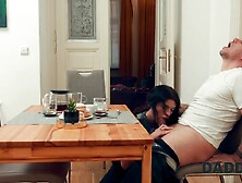 DADDY4K.  My hot GF is quietly cheating on me while I was watching TV