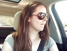 Cumming embarassingly Hard in a Starbucks Drive Thru (lush Control Part 2)