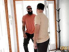 Wife's First Time with a Well-Endowed Lover – Her Husband Watches It All Unfold