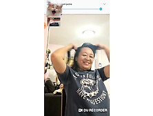 MOBILE FUN 18 - Thai mature watch handjob,  show tits in CAM