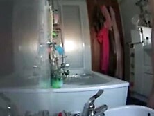 The blonde angel - bath and telephone